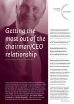 Getting the Most out of the Chairman/CEO Relationship